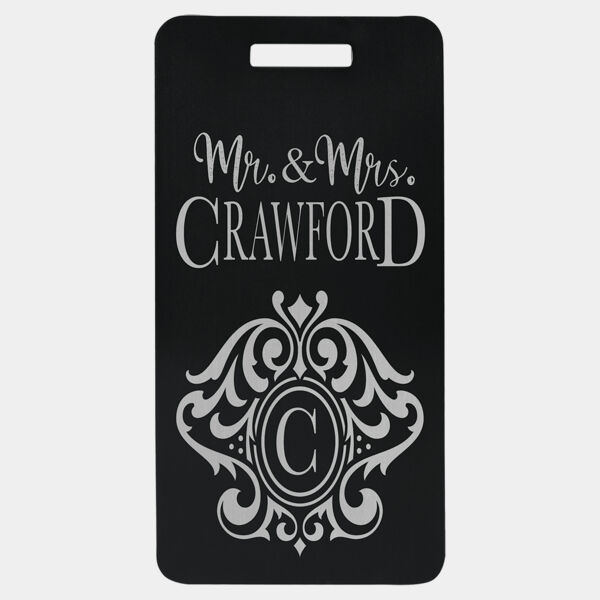 3 7/8" x 2" Anodized Aluminum Luggage Tag Thumbnail