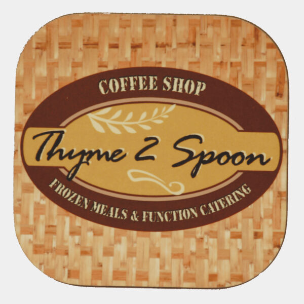 4" x 4" Gloss Unisub MDF Square Sublimatable Coaster Thumbnail