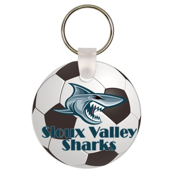 2" Gloss Unisub Aluminum Sublimatable Round Keychain Thumbnail