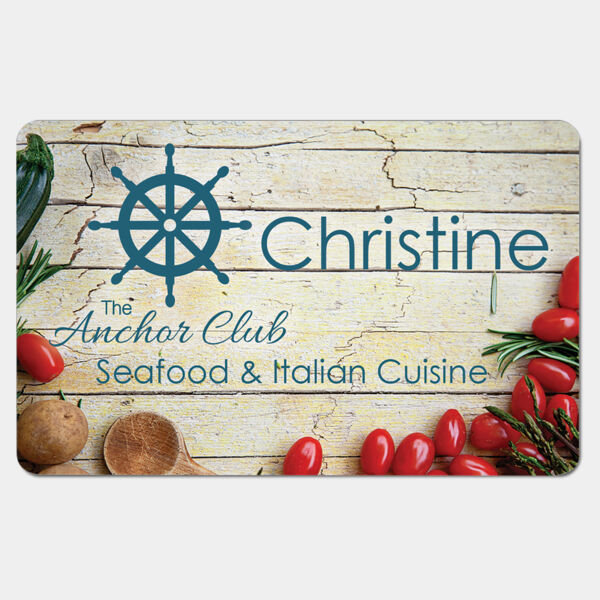 3.375" x 2.125" Gloss Unisub Aluminum Name Badge with Radius Corners Thumbnail