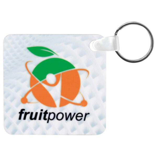 2.25" x 2.25" Semi-Gloss Unisub Aluminum Sublimatable 1-Sided Square Keychain Thumbnail