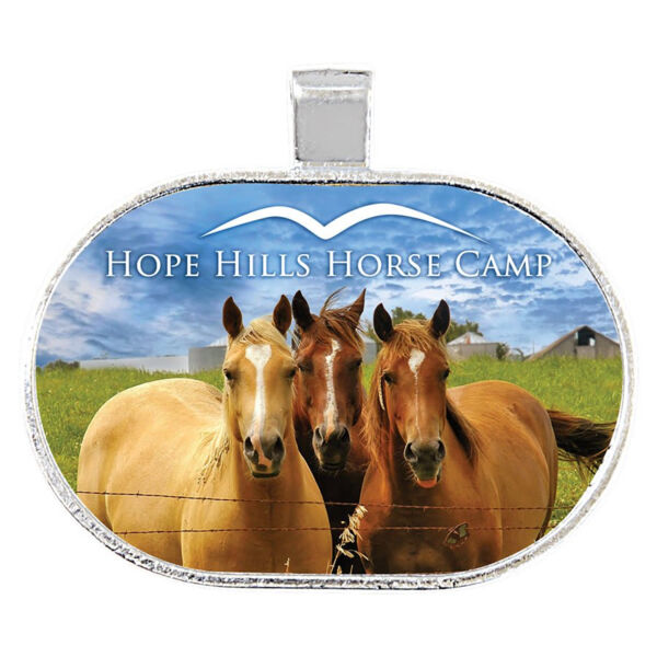 1" x 1.5" Unisub Bezel Capsule Pendant w/ Semi-Gloss Insert Thumbnail