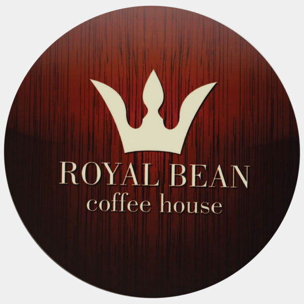 3.75" Gloss Unisub MDF Round Coaster with Cork Back Thumbnail