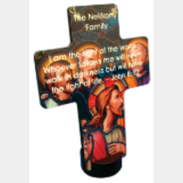 5.25" x 6.875" Unisub Sublimatable Cross Streamline Award Thumbnail