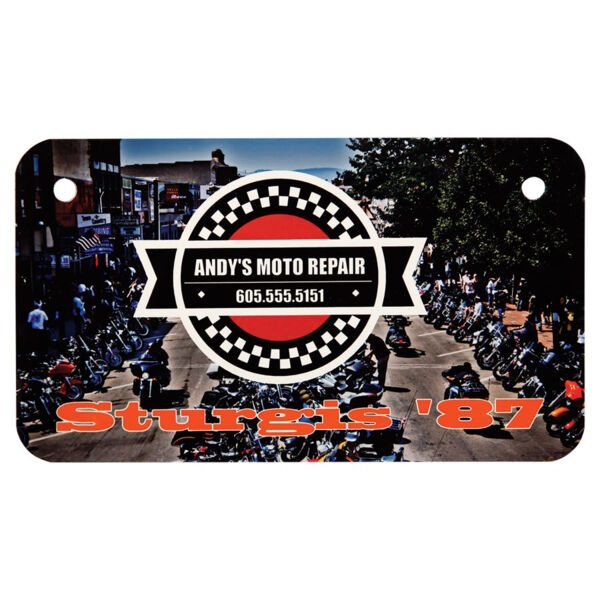 7" x 4" x .025" Sublimatable UVSub Aluminum Motorcycle License Plate Thumbnail