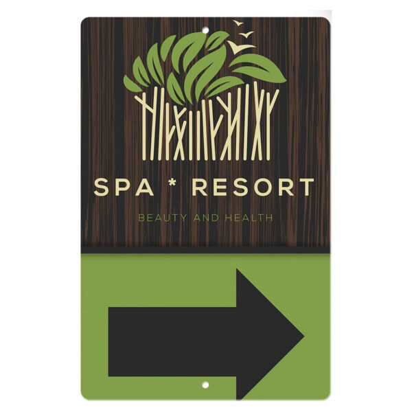 12" x 18" x .032" Sublimatable UVSub Aluminum Street Sign with 2 Holes Thumbnail