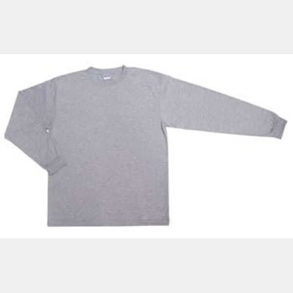 X-Small Ash Heather Long Sleeve Basic T-Shirt Thumbnail