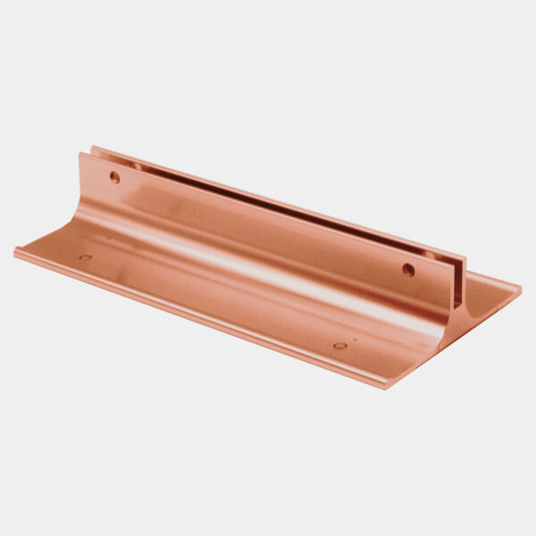 5", Polished , Kota Pro Aluminum Corridor Bracket, Fits 1/8" Thick Plastic Insert Thumbnail