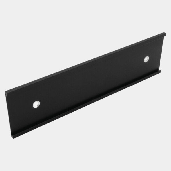 4" x 12", Kota Pro Aluminum Wall Bracket with Mounting Holes, Fits 1/8" Thick Plastic Insert Thumbnail