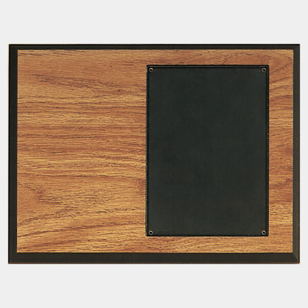 9" x 12" Oak Laminated Fiberboard with 5" x 7" Acrylic Thumbnail