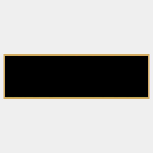 1 3/8" x 4 1/4" Laserable Brass Plaque Plate with Border Thumbnail