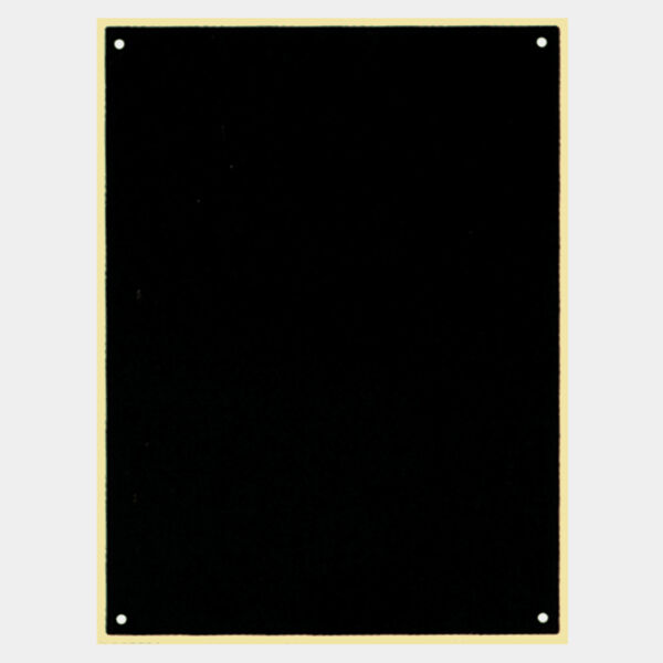 4" x 8" Laserable Brass Plate with Thin Border and 4 Holes Thumbnail