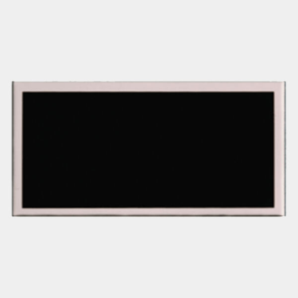 1 1/2" x 3" Laserable Aluminum Plate with Border Thumbnail