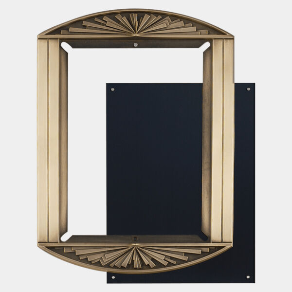 8 1/2" x 12 1/2" Sunburst Frame Casting-Frame Only, Plates Sold Separately Thumbnail