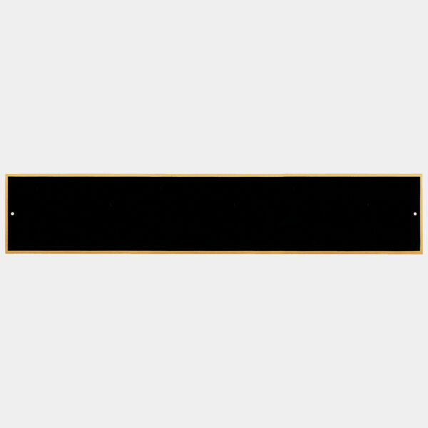 1 3/4" x 8 7/8" Laserable Brass Plate with Border and 2 Holes Thumbnail