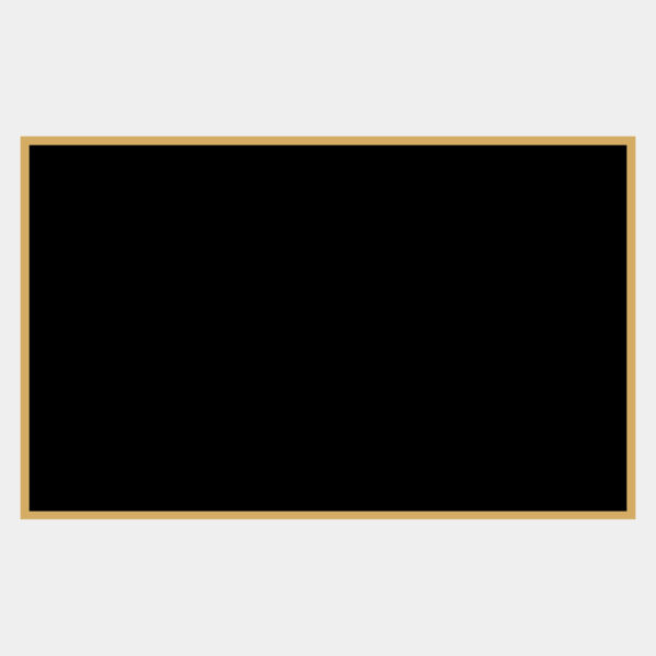 2" x 3 1/8" Laserable Brass Plaque Plate with Border Thumbnail