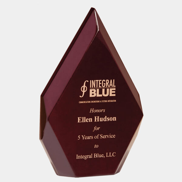 5 1/4" x 8 7/8" Engraved and Color-Filled High Gloss Diamond Thumbnail