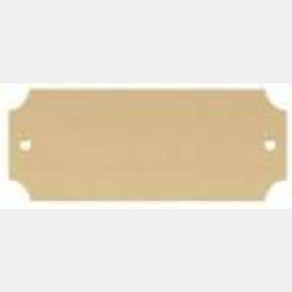 2 1/2" x 1" DynaSub Satin Aluminum Perpetual Plate Thumbnail