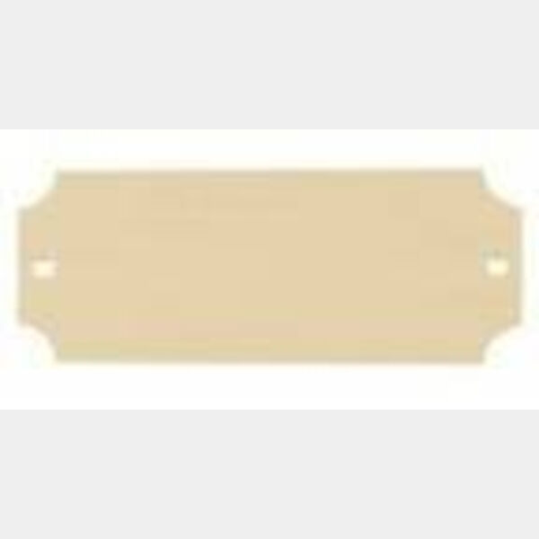 2 1/2" x 1" Sublimatable Bright Aluminum Perpetual Plate Thumbnail