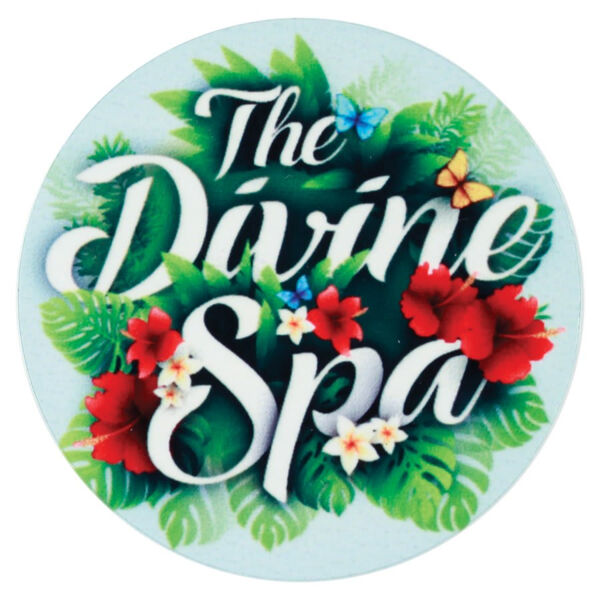 1 1/2" x .020" Sublimatable Gloss DynaSub Aluminum Die Cut Disc Thumbnail