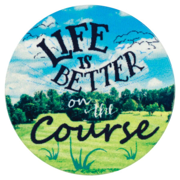 1" x .020" Sublimatable Gloss DynaSub Aluminum Die Cut Disc Thumbnail