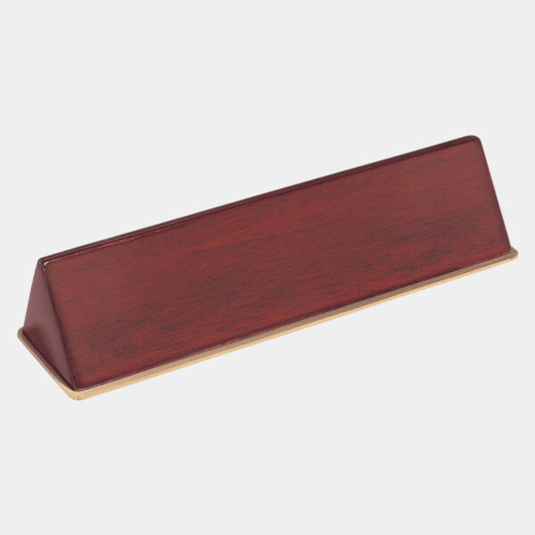 9 1/2" x 2 1/2" x 2" Piano Finish Desk Wedge-Plate Not Included Thumbnail
