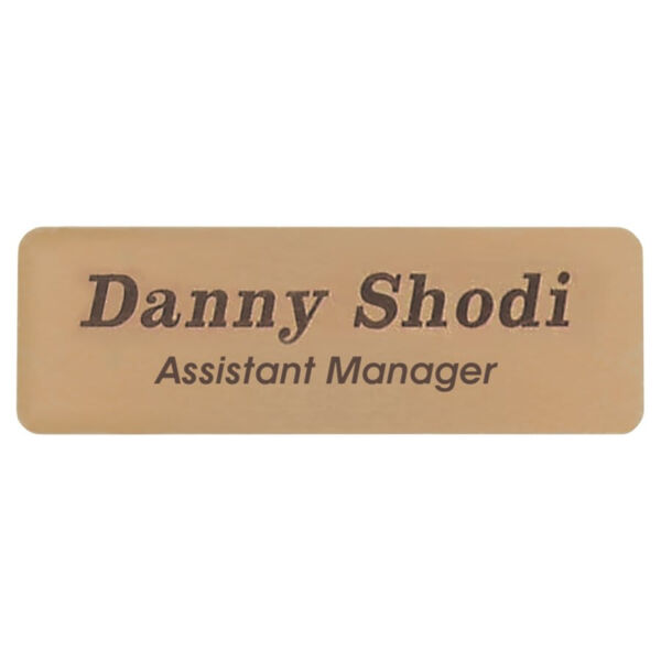 2 3/4" x 7/8" Brass Name Badge Plate Thumbnail